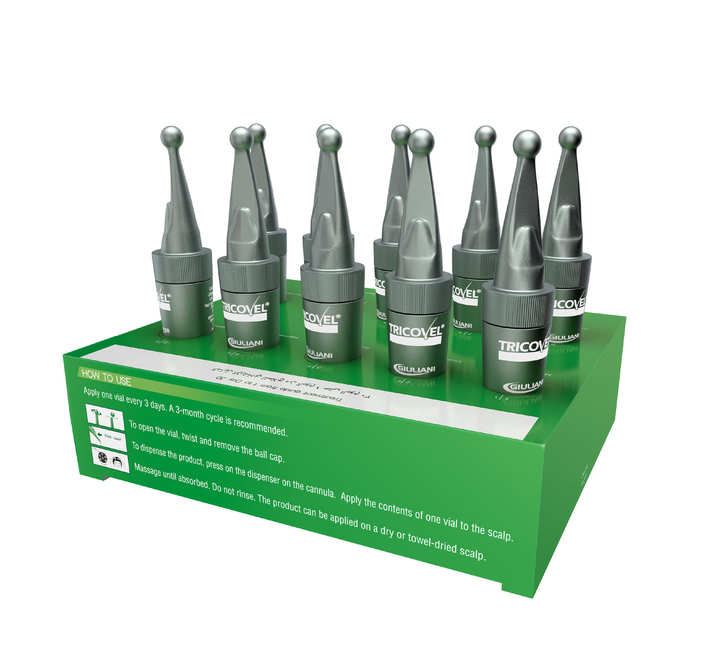 Physiogenina Hairloss Treatment 10 Vials - Tricovel | تريكوفل امبولات فيزيوجينينا
