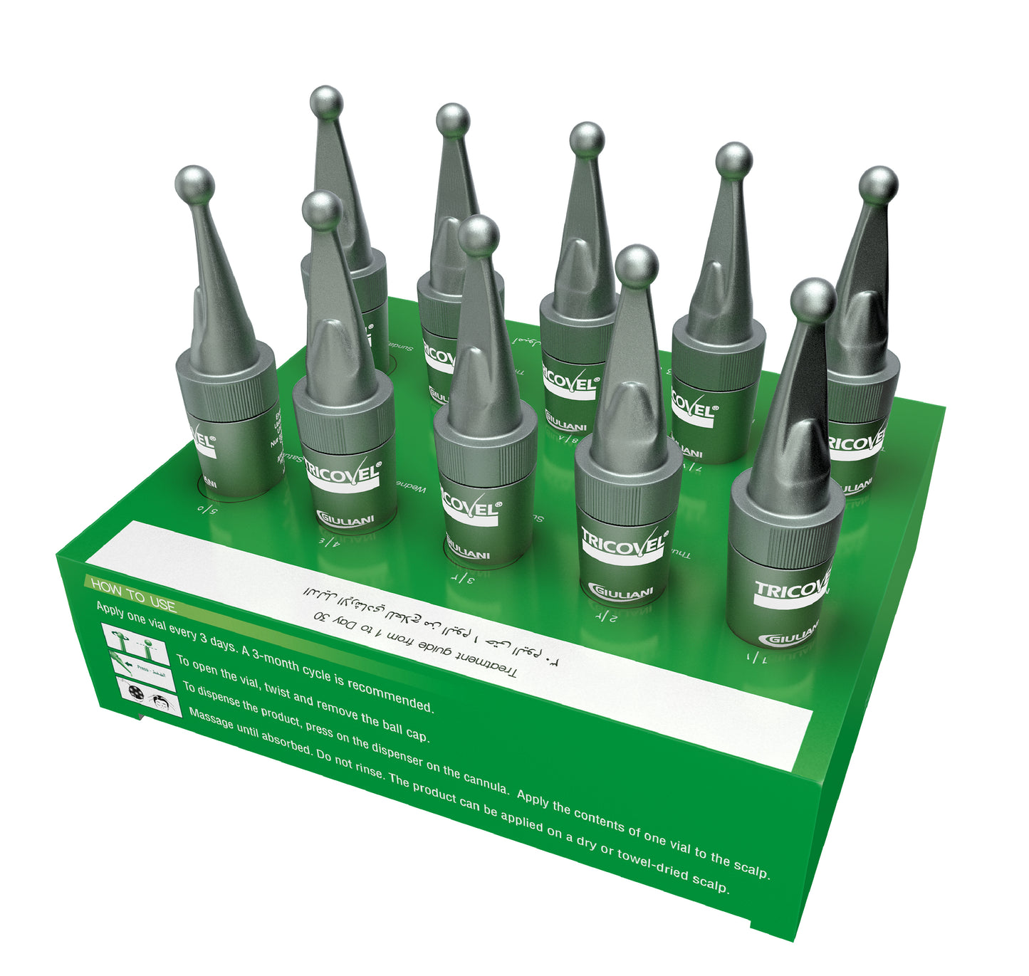 Physiogenina Hairloss Treatment 10 Vials - Tricovel | تريكوفل امبولات فيزيوجينينا