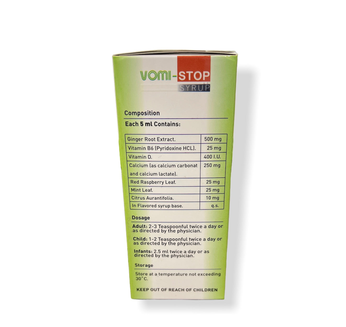 Vomi Stop Syrup | شراب أعشاب مضاد للقيئ